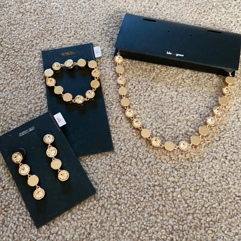 Swarovski’s Lola & Grace- Earrings, Bracelet, neck